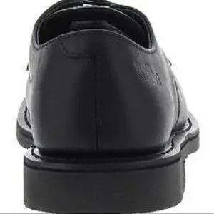 Work America | Shoes | Nwt Work America Black Leather Oxford 